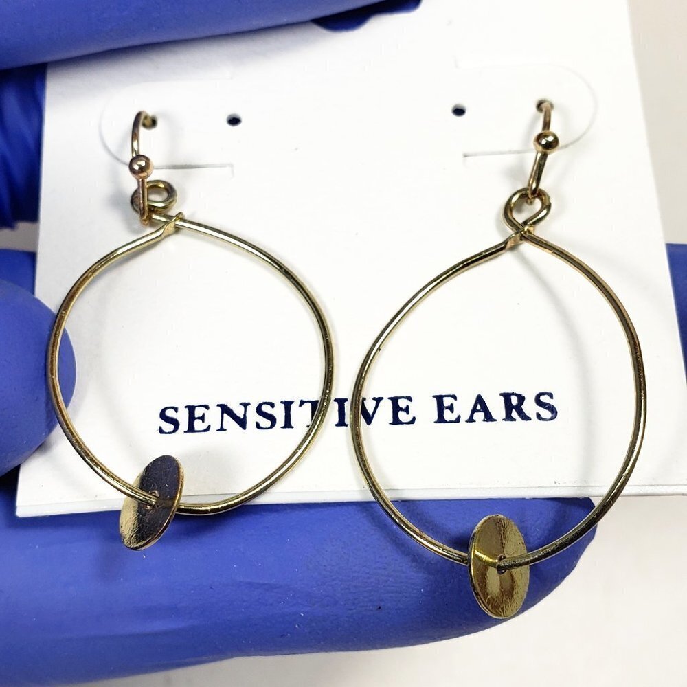 Croft and Barrow Gold tone Hoop Design Drop Earrings - Women's Fashion Jewelry